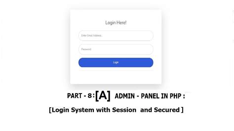 Admin Login Panel .